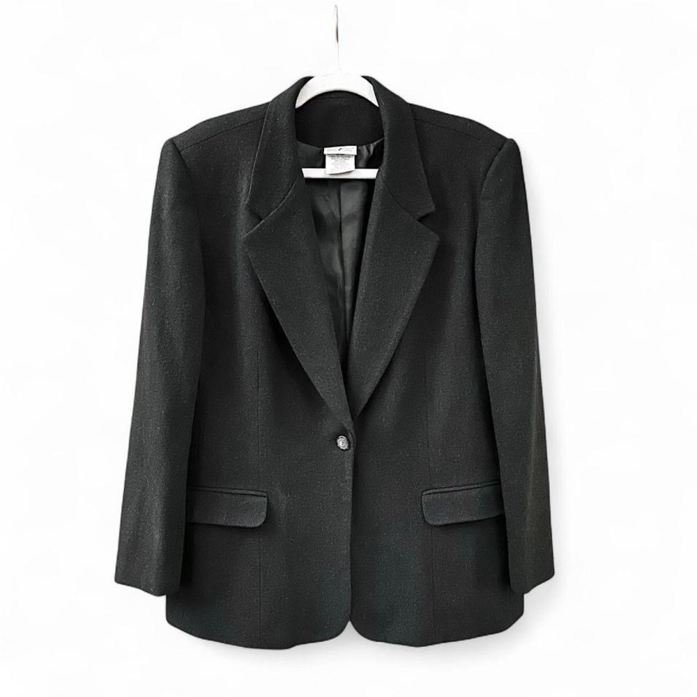🔥 Y2K White Stag 100% Wool Blazer